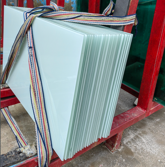 Opaque White PVb Laminated Glass