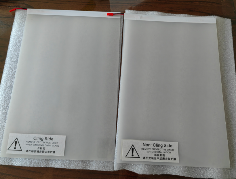 Switchable glass sample